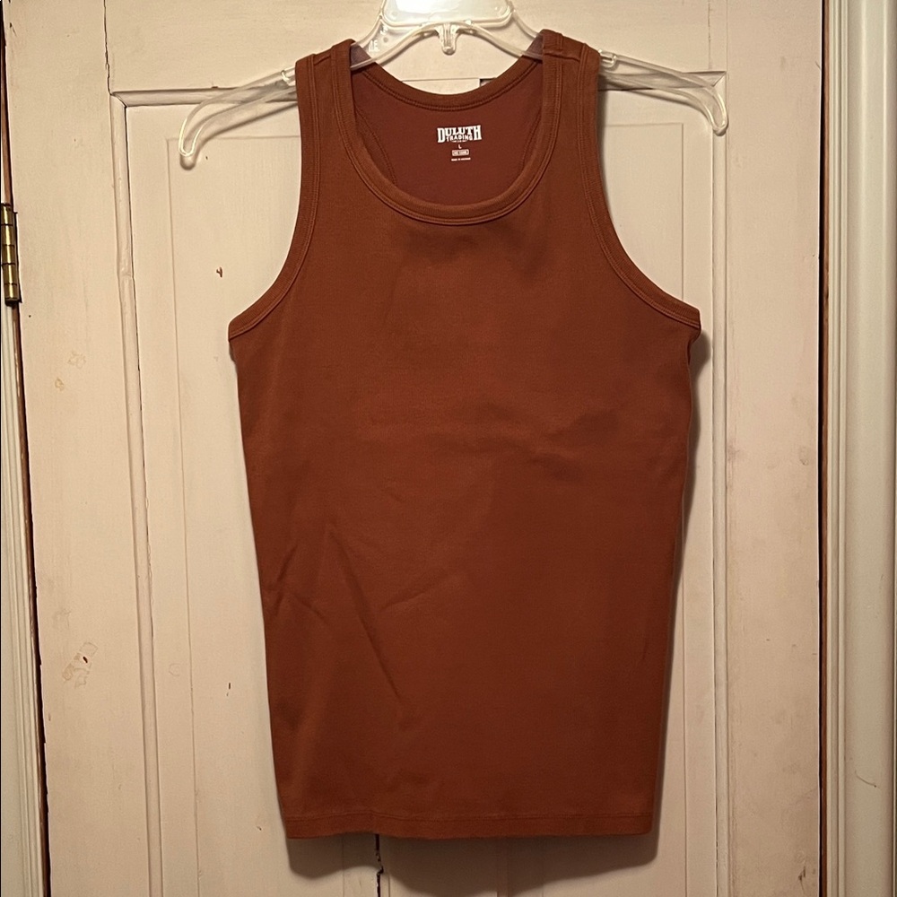 Duluth Trading Co Women's Tank Top Rust Brown